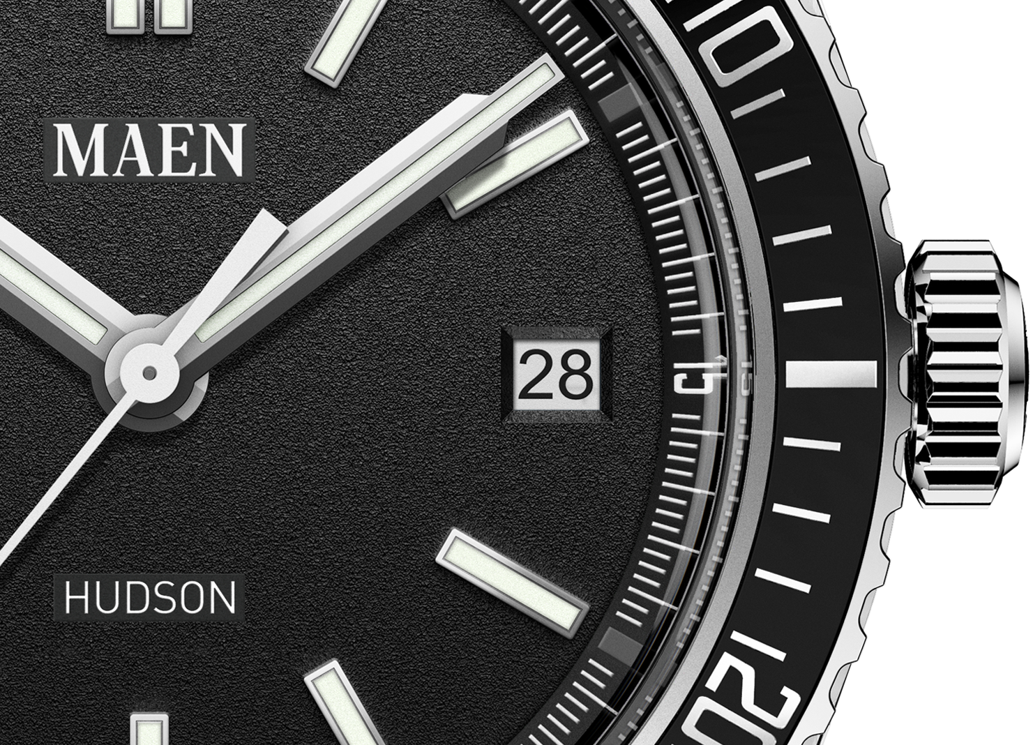 Hudson Automatic 38mm - Jet Black | Dive watches, Watches for men,  Monochrome watches